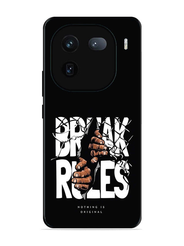 iQoo 12 5G Break Rules Gritty Typography Art