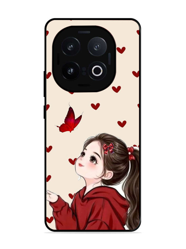 iQoo 13 5G Beautiful girl with red butterfly