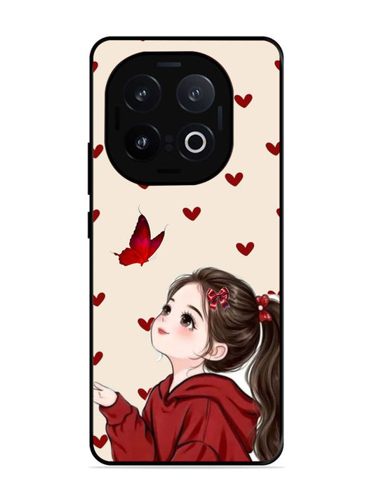 iQoo 13 5G Beautiful girl with red butterfly