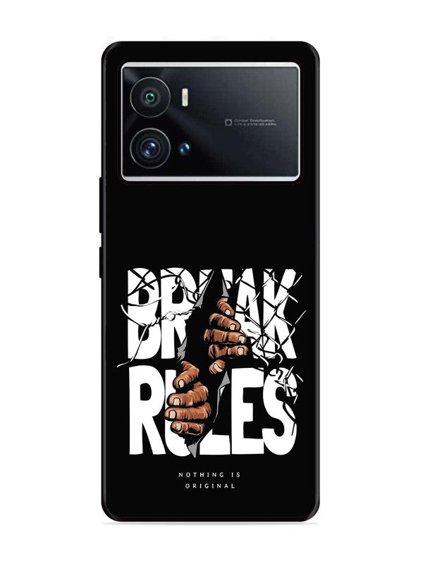 Iqoo 9 Pro Break Rules Gritty Typography Art