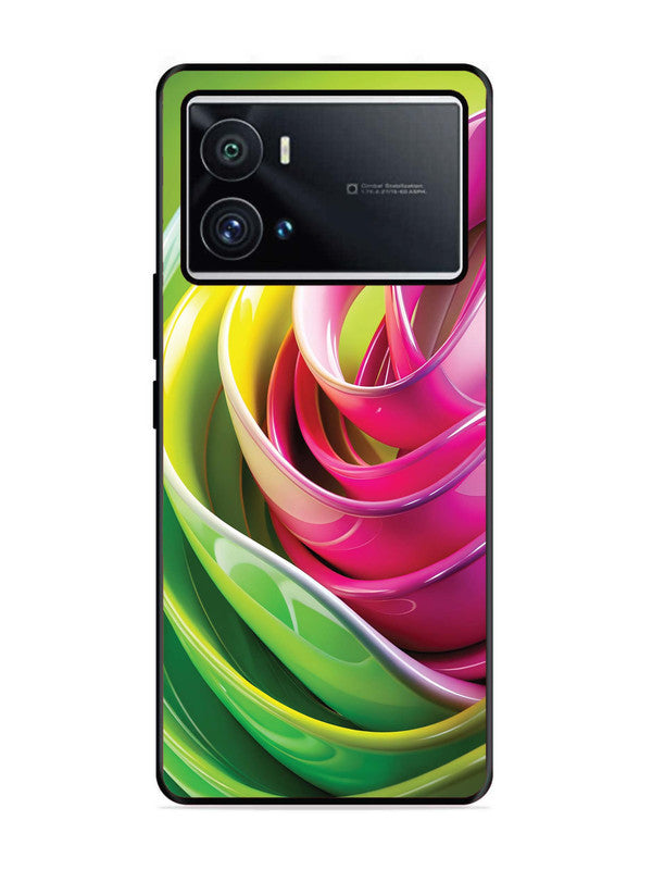 Iqoo 9 Pro Vibrant Swirl Glossy Ribbon Art