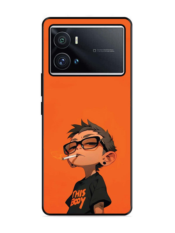 Iqoo 9 Pro Vibrant Orange Attitude Cartoon