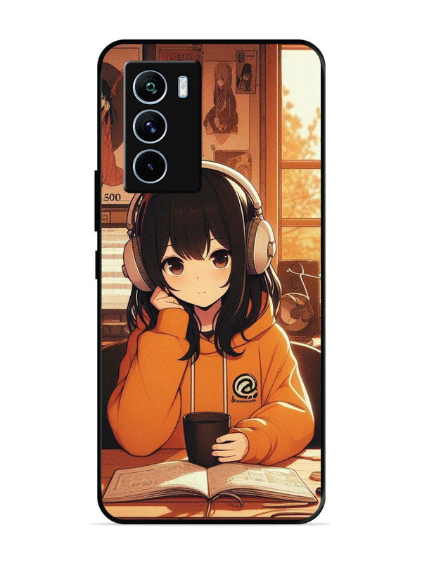 iQoo 9 SE Cute Girl listening Music