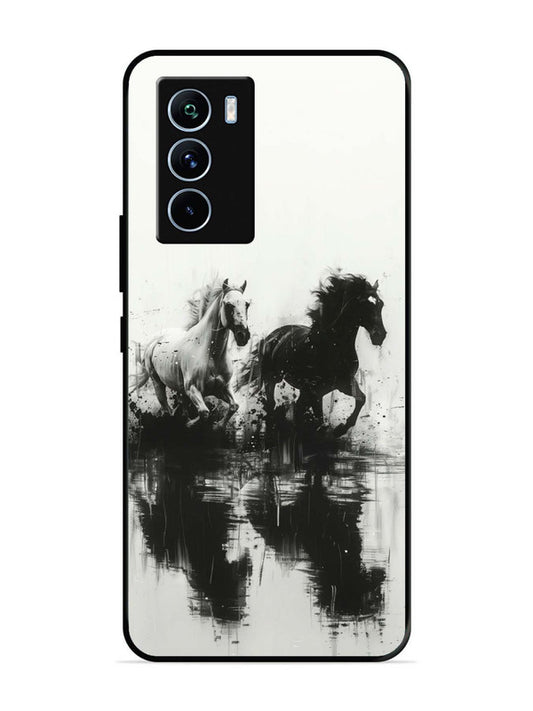 iQoo 9 SE Black & White Horse