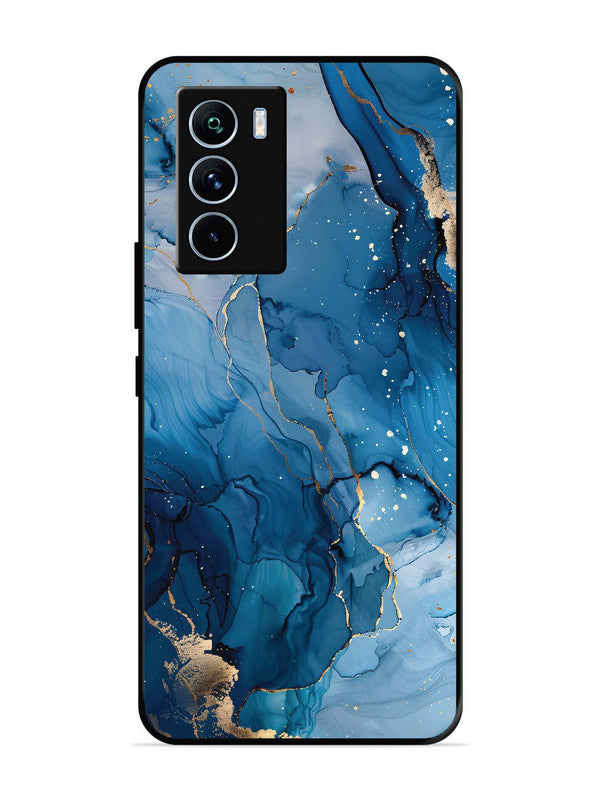 iQoo 9 SE Oceanic Pattern with Golden Sprinkles