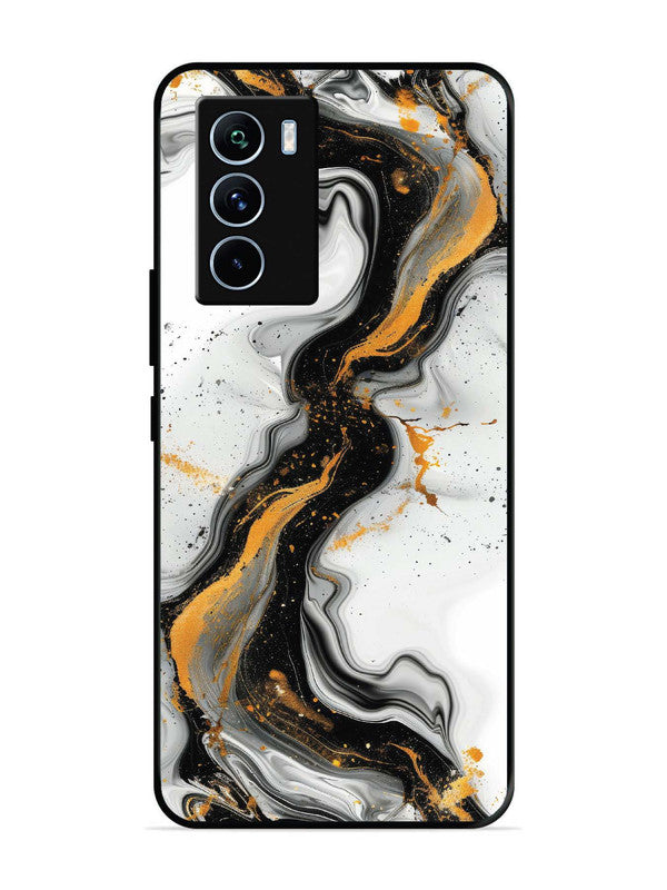 iQoo 9 SE Black And Golden Marble Essence