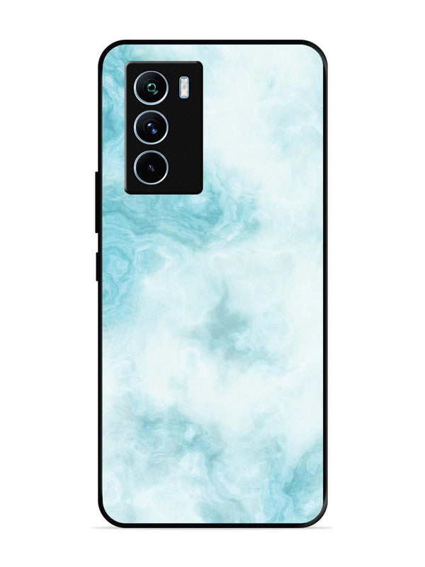 iQoo 9 SE Light Blue with White Ocean Marble