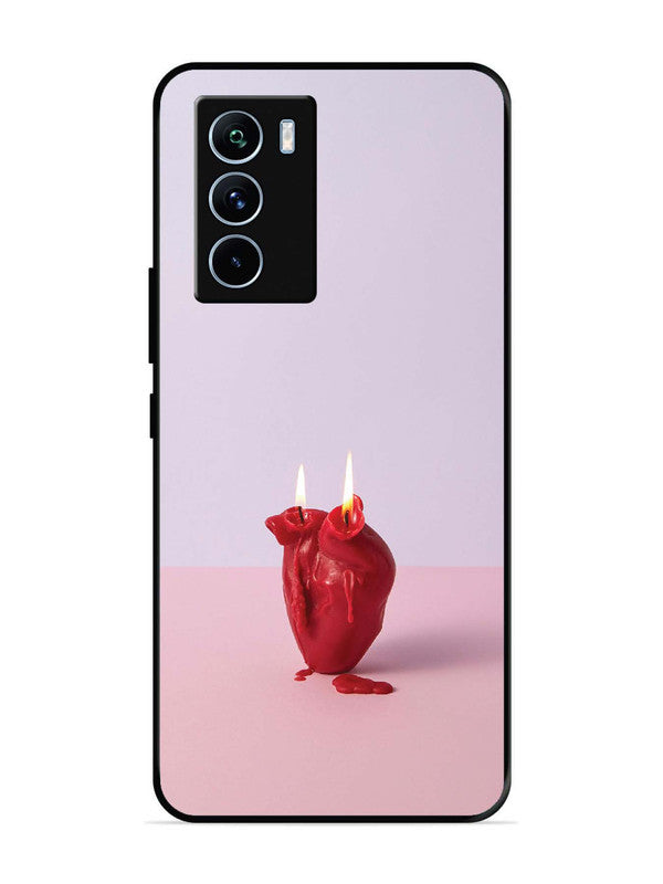 iQoo 9 SE A Lighted Heart Candle