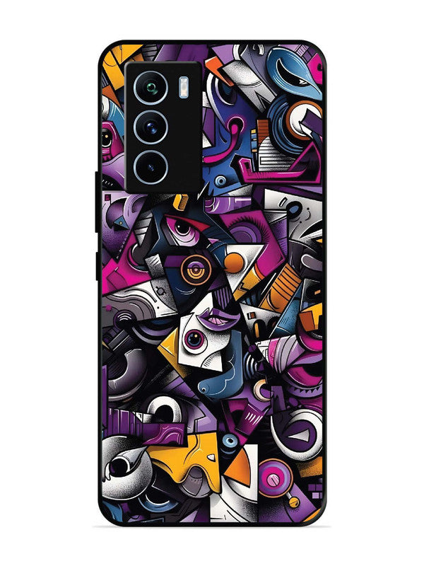 iQoo 9 SE Abstract Geometric Graffiti Chaos