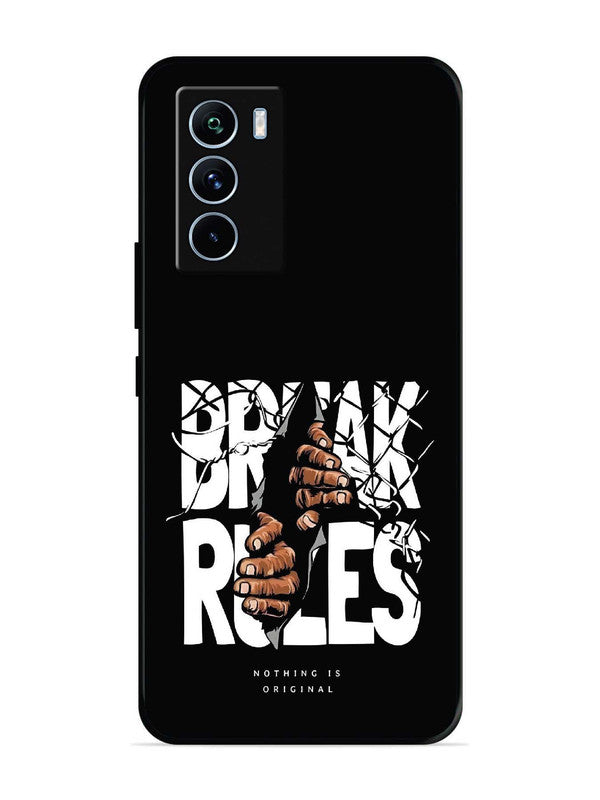 iQoo 9 SE Break Rules Gritty Typography Art