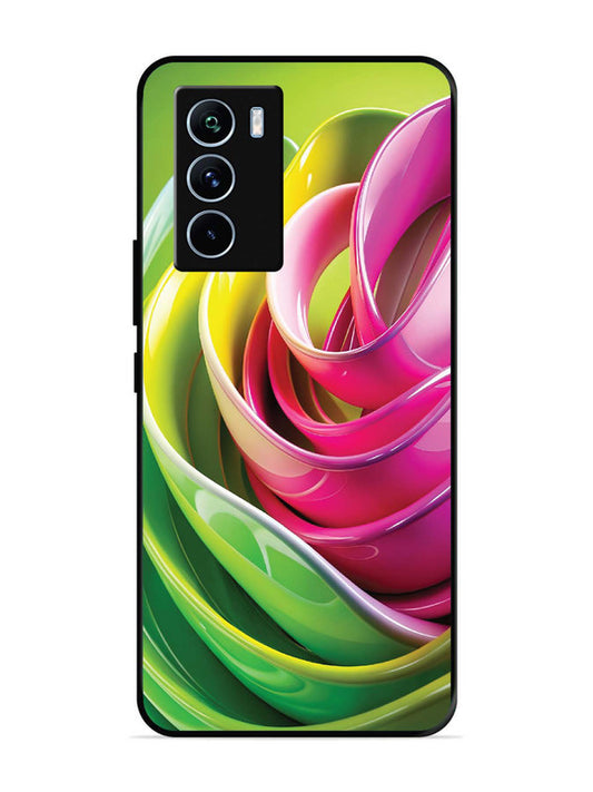 iQoo 9 SE Vibrant Swirl Glossy Ribbon Art