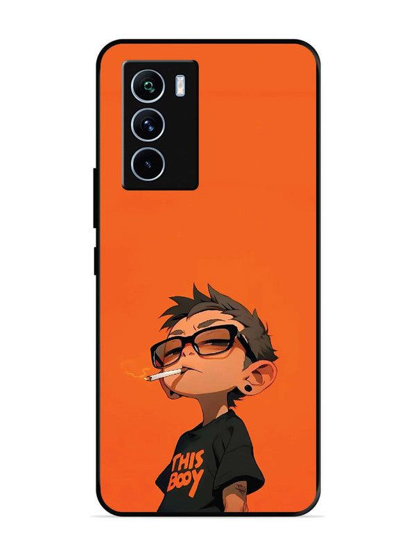 iQoo 9 SE Vibrant Orange Attitude Cartoon