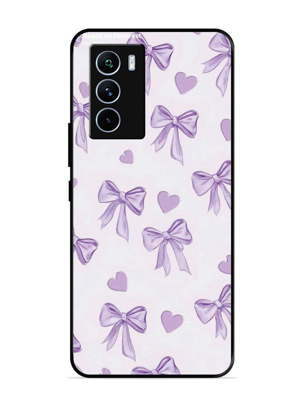iQoo 9 SE Bow Tie, Purple Hair Band