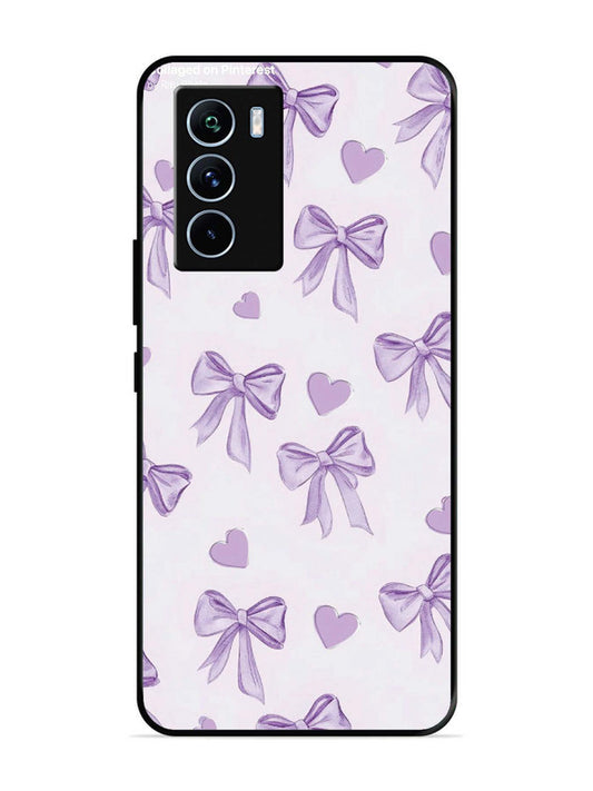 iQoo 9 SE Bow Tie, Purple Hair Band