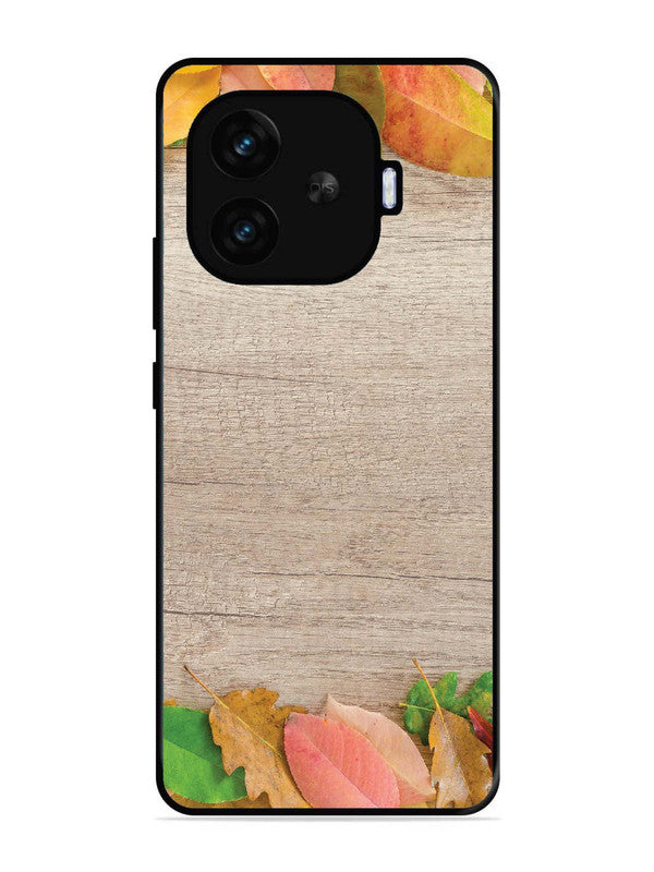 iQoo Neo 10R 5G Autumn Leafs On Wooden Table