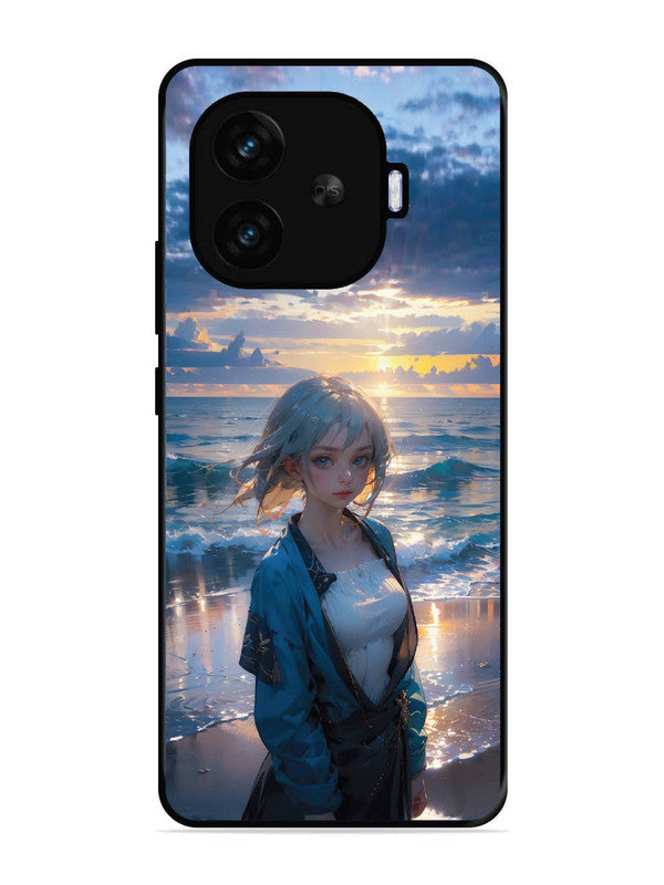 iQoo Neo 10R 5G Anime Girl Beach Ocean Waves