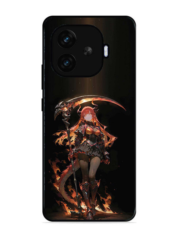 iQoo Neo 10R 5G anime-girl-sycthe-red-hair-horn