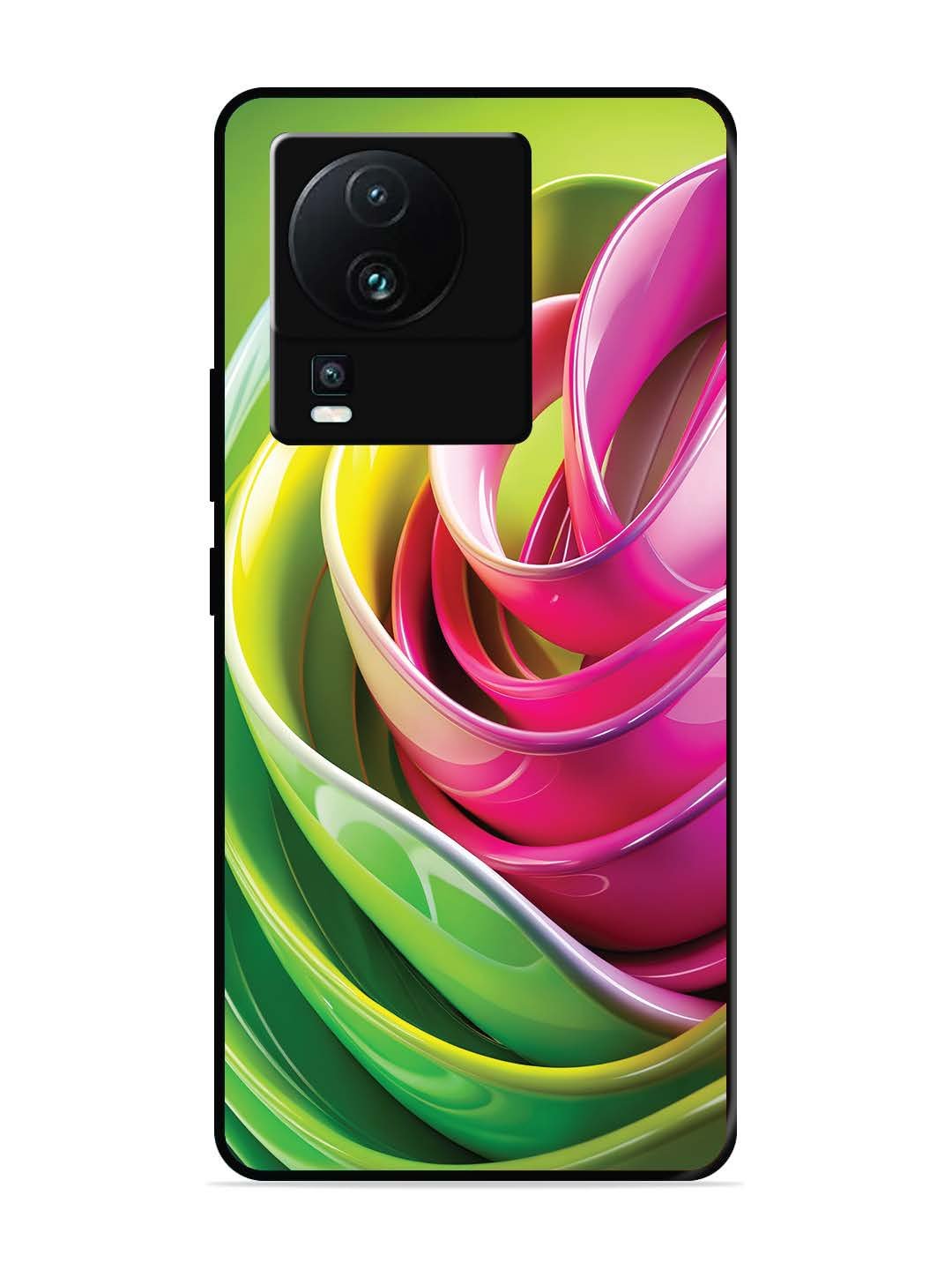 Iqoo Neo 7 5G Vibrant Swirl Glossy Ribbon Art