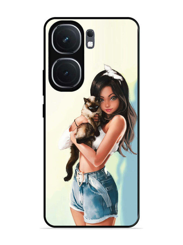 iQoo Neo 9 Pro Cute Girl with Cat