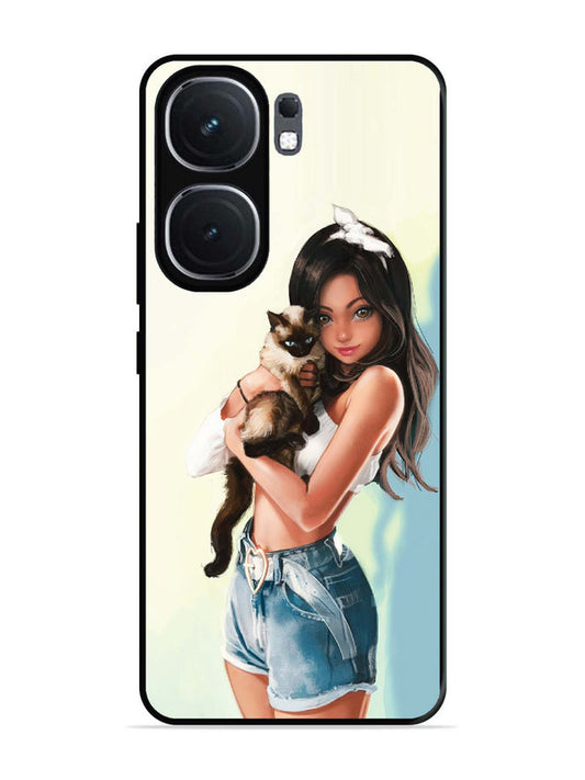 iQoo Neo 9 Pro Cute Girl with Cat