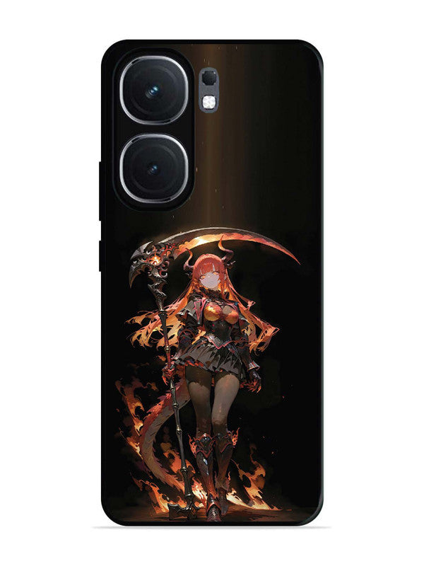 iQoo Neo 9 Pro anime-girl-sycthe-red-hair-horn