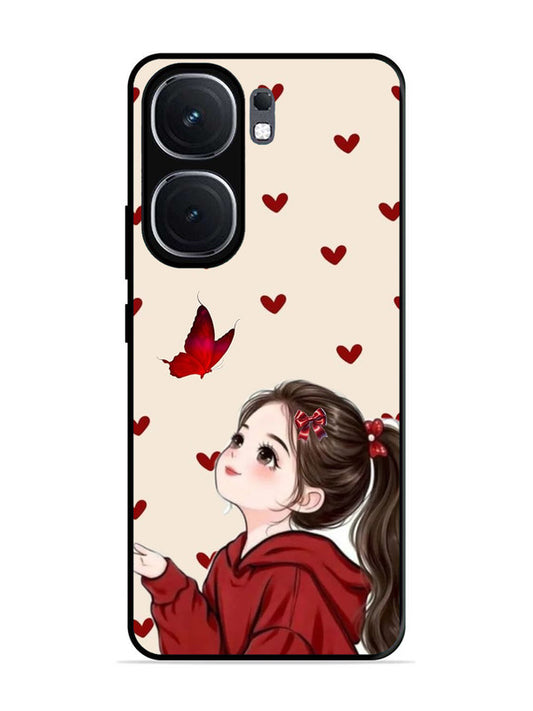 iQoo Neo 9 Pro Beautiful girl with red butterfly
