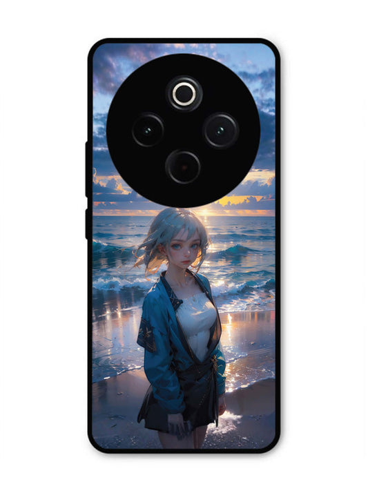 Iqoo Z10 5G Anime Girl Beach Ocean Waves