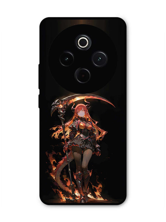 Iqoo Z10 5G anime-girl-sycthe-red-hair-horn