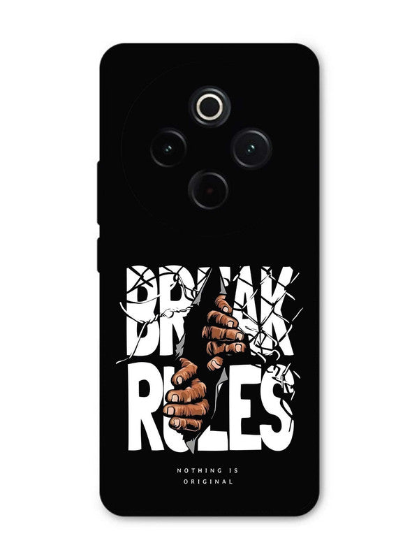 Iqoo Z10 5G Break Rules Gritty Typography Art