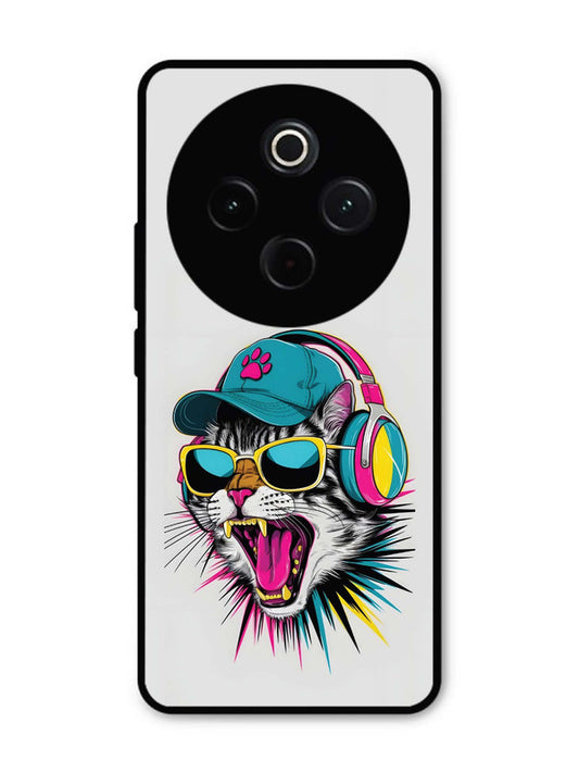 Iqoo Z10 5G Neon Pop Art DJ Cat Vibe