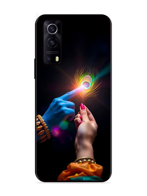 IQOO Z3 5G Radha Krishna touching feather