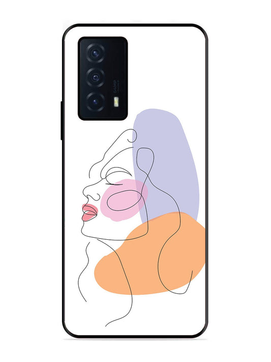 IQOO Z5 5G Line Art Girl Face