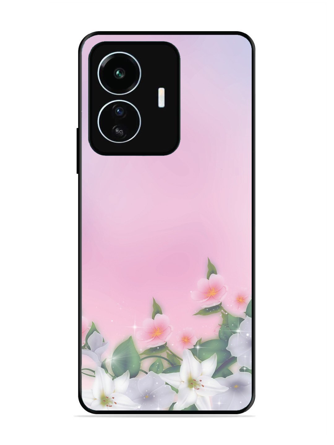 Iqoo Z6 Lite Pink Floral Elegance