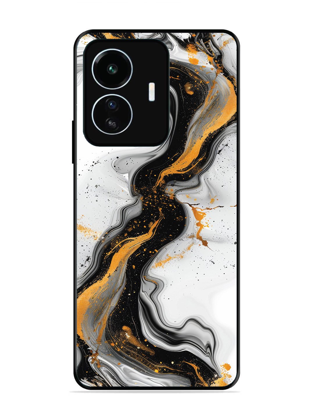Iqoo Z6 Lite Black And Golden Marble Essence
