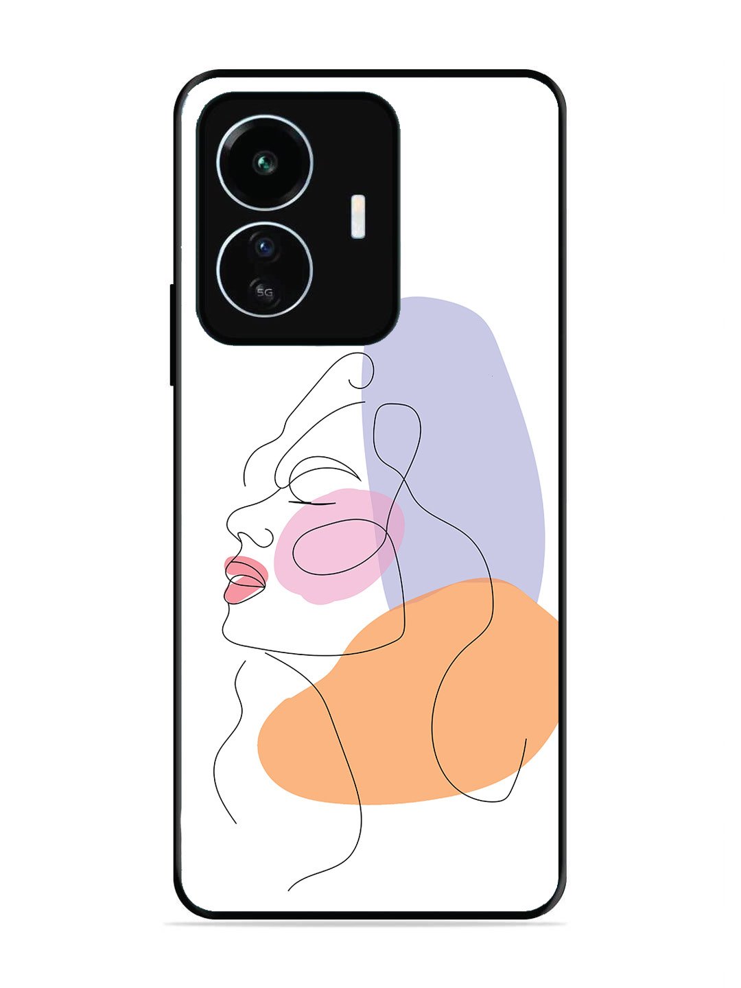 Iqoo Z6 Lite Line Art Girl Face