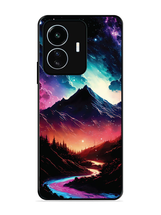 Iqoo Z6 Lite mountain-valley-Colorful-cloud-at-night