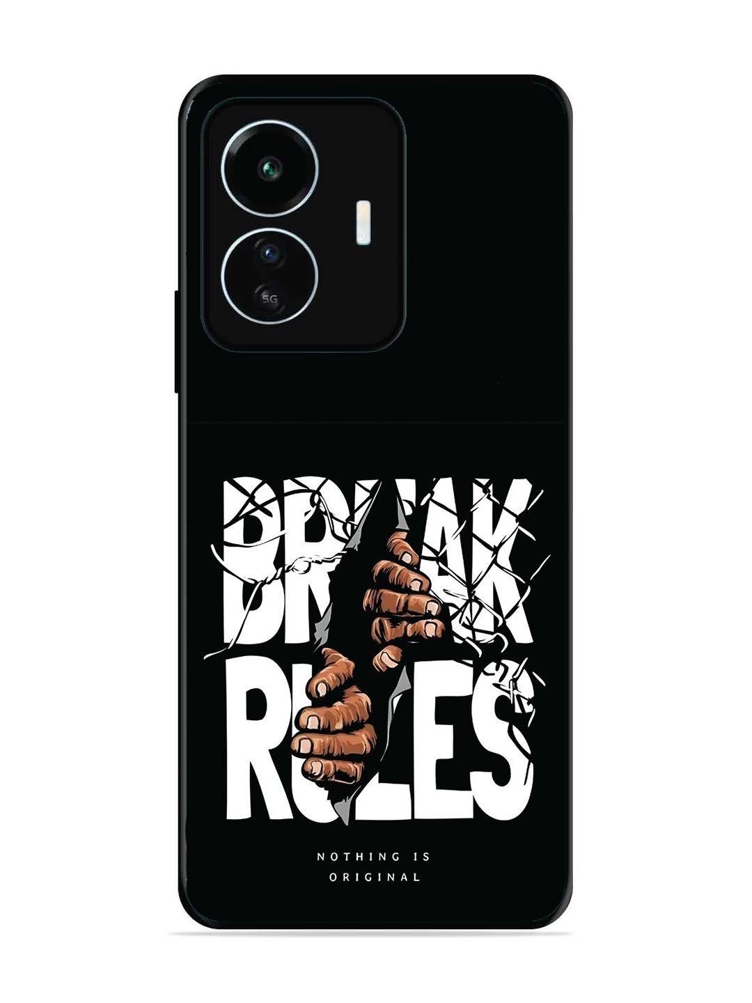 Iqoo Z6 Lite Break Rules Gritty Typography Art