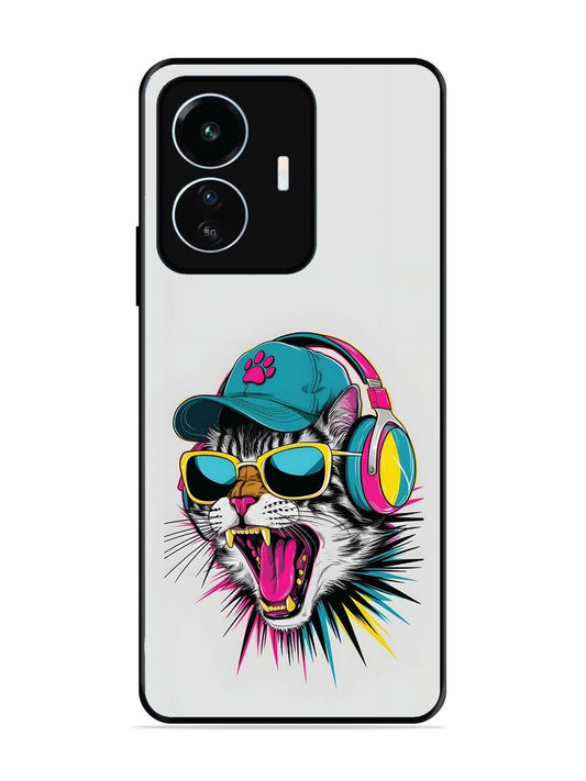Iqoo Z6 Lite Neon Pop Art DJ Cat Vibe