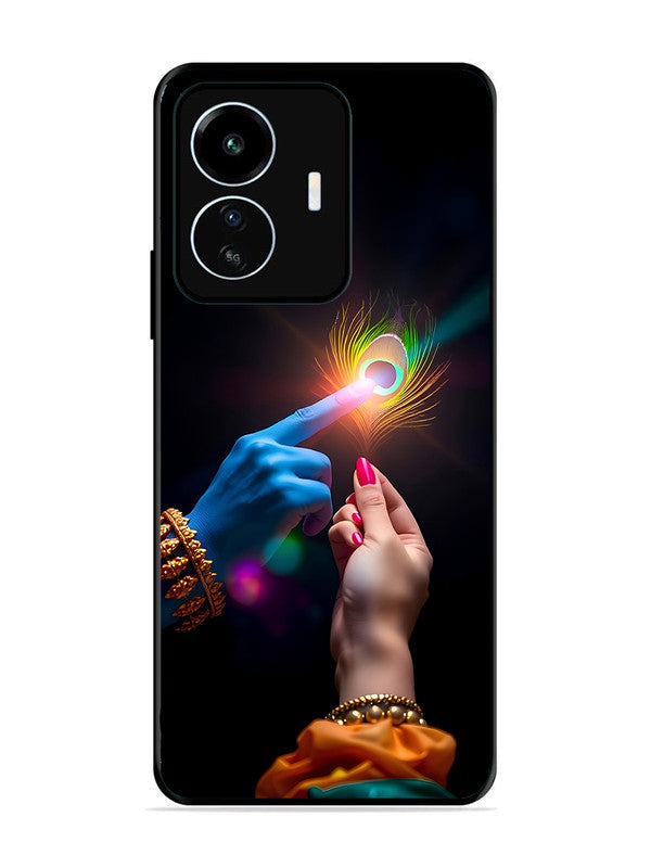 IQOO Z6 Lite | 2D Metal | Radha Krishna touching feather | IQ-Z6L-454