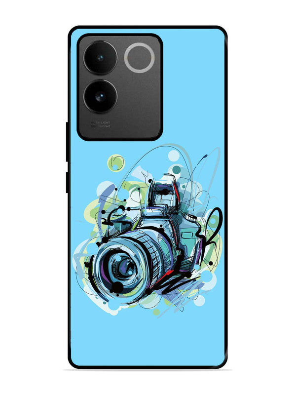 iQoo Z7 Pro 5G Camera Blue Background