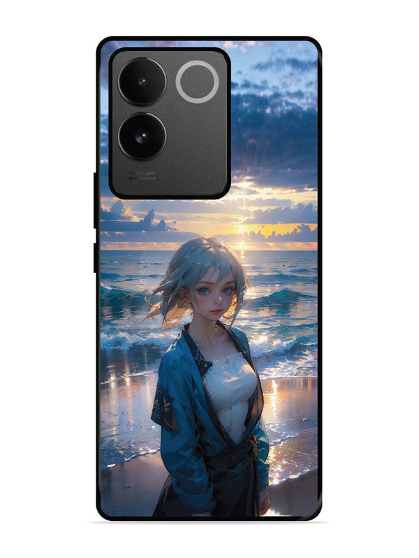 iQoo Z7 Pro 5G Anime Girl Beach Ocean Waves