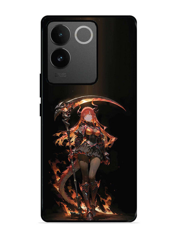iQoo Z7 Pro 5G anime-girl-sycthe-red-hair-horn