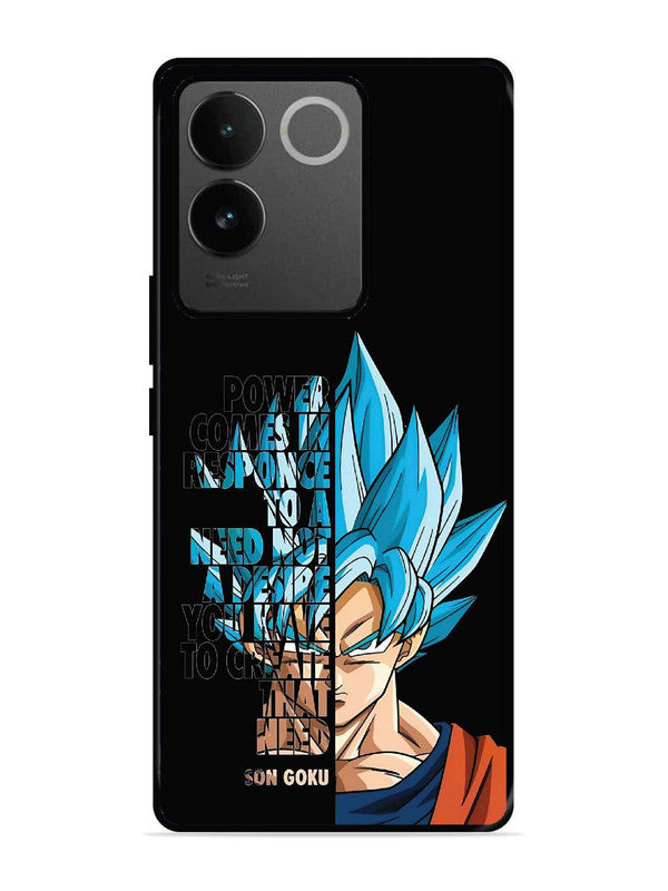 iQoo Z7 Pro 5G Son of Goku Blue Motivational Art