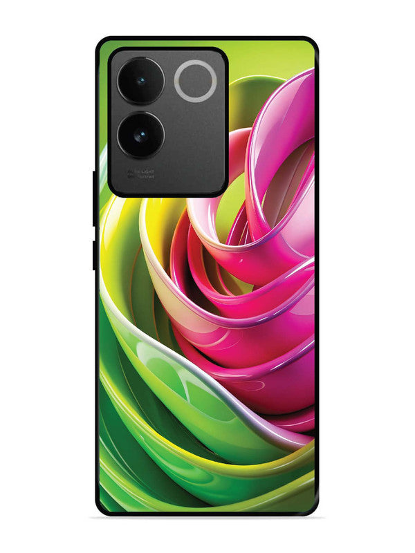 iQoo Z7 Pro 5G Vibrant Swirl Glossy Ribbon Art