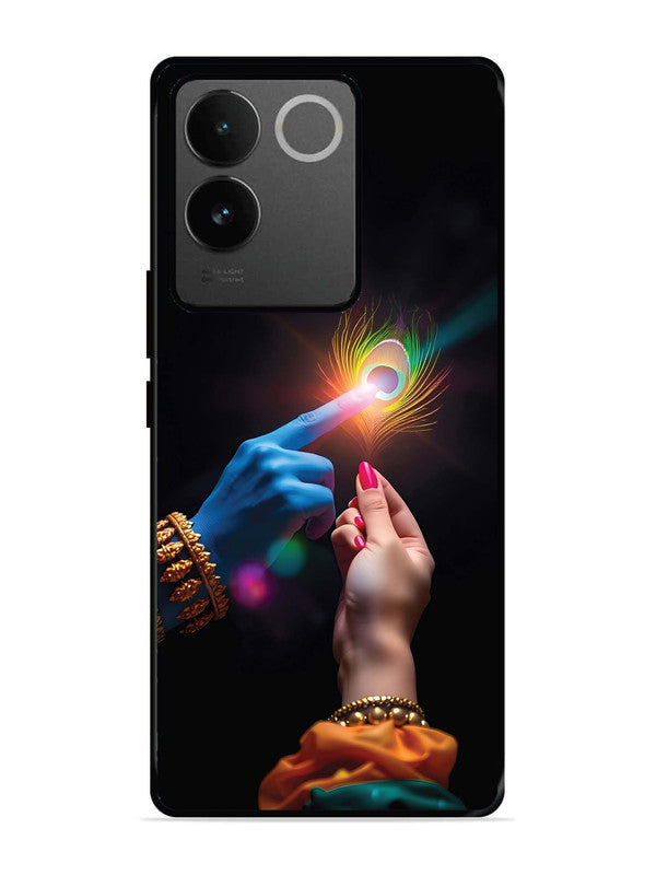 iQoo Z7 Pro 5G Radha Krishna touching feather