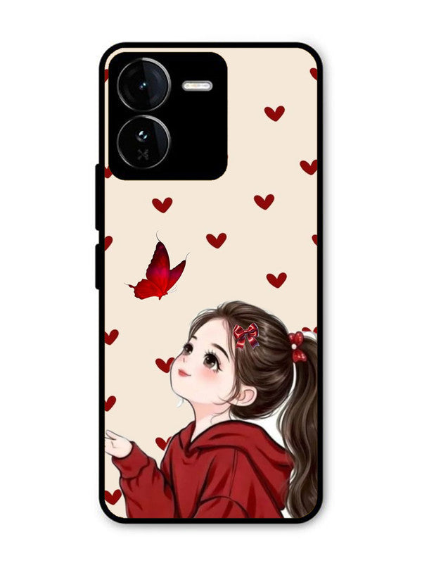 iQoo Z9 5G Beautiful girl with red butterfly