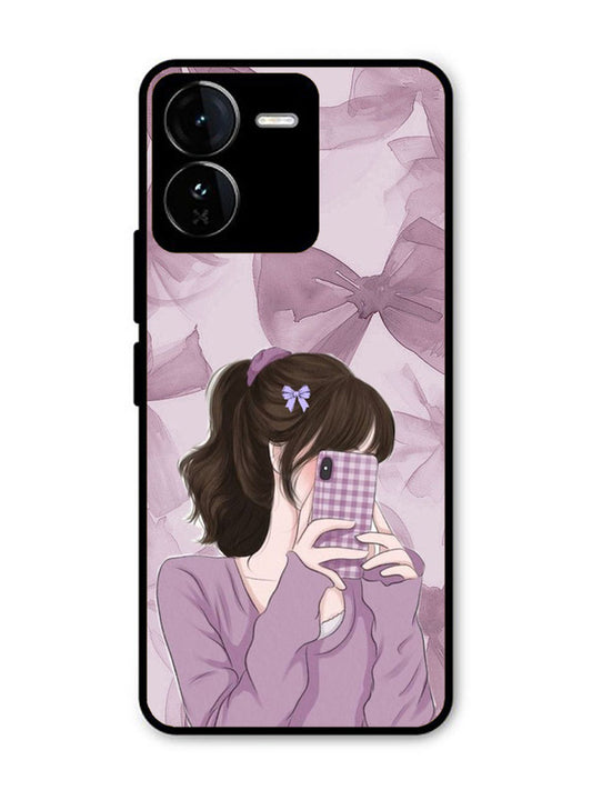 iQoo Z9 5G Pinky Girl taking selfie