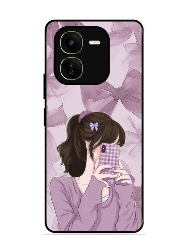 iQoo Z9x 5G Pinky Girl taking selfie