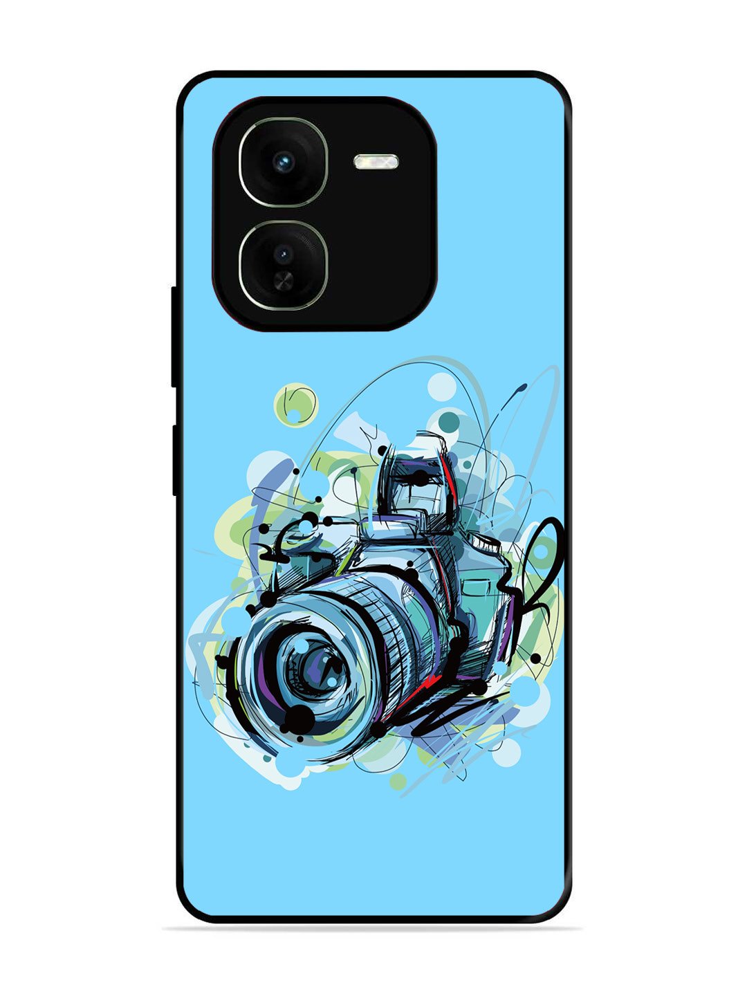 iqoo z9x 5g Camera Blue Background