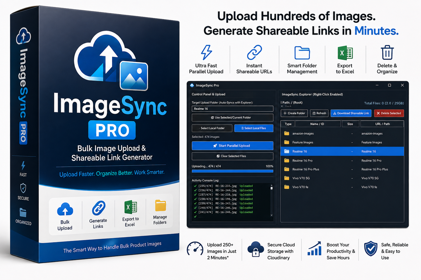 ImageSync Pro | Bulk Image Uploader & Shareable Link Generator